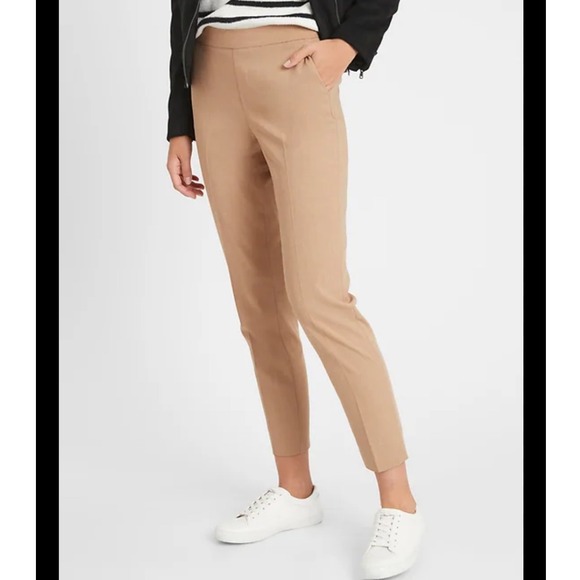 Banana Republic Factory Pants - Banana Republic Hayden Pull On Soft Ankle Pant Stretch Office Work Casual Wmn 8